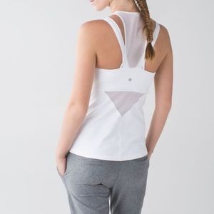 Lululemon tank top with high mesh neck